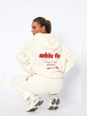 Whitefox Era 8 Oversized Hoodie Cherry Cream